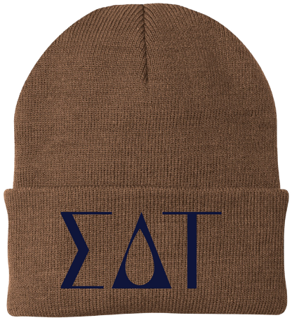 Sigma Delta Tau Lettered Beanies