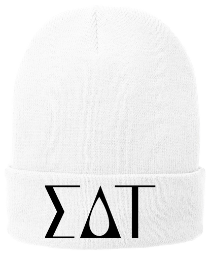 Sigma Delta Tau Lettered Beanies