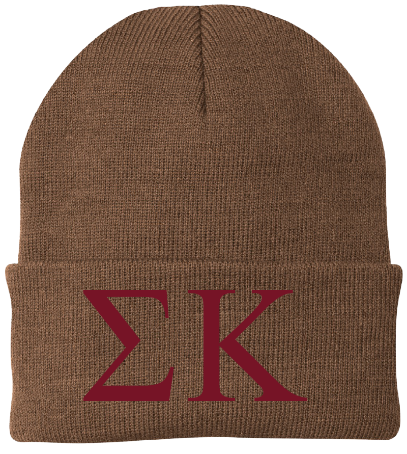 Sigma Kappa Lettered Beanies