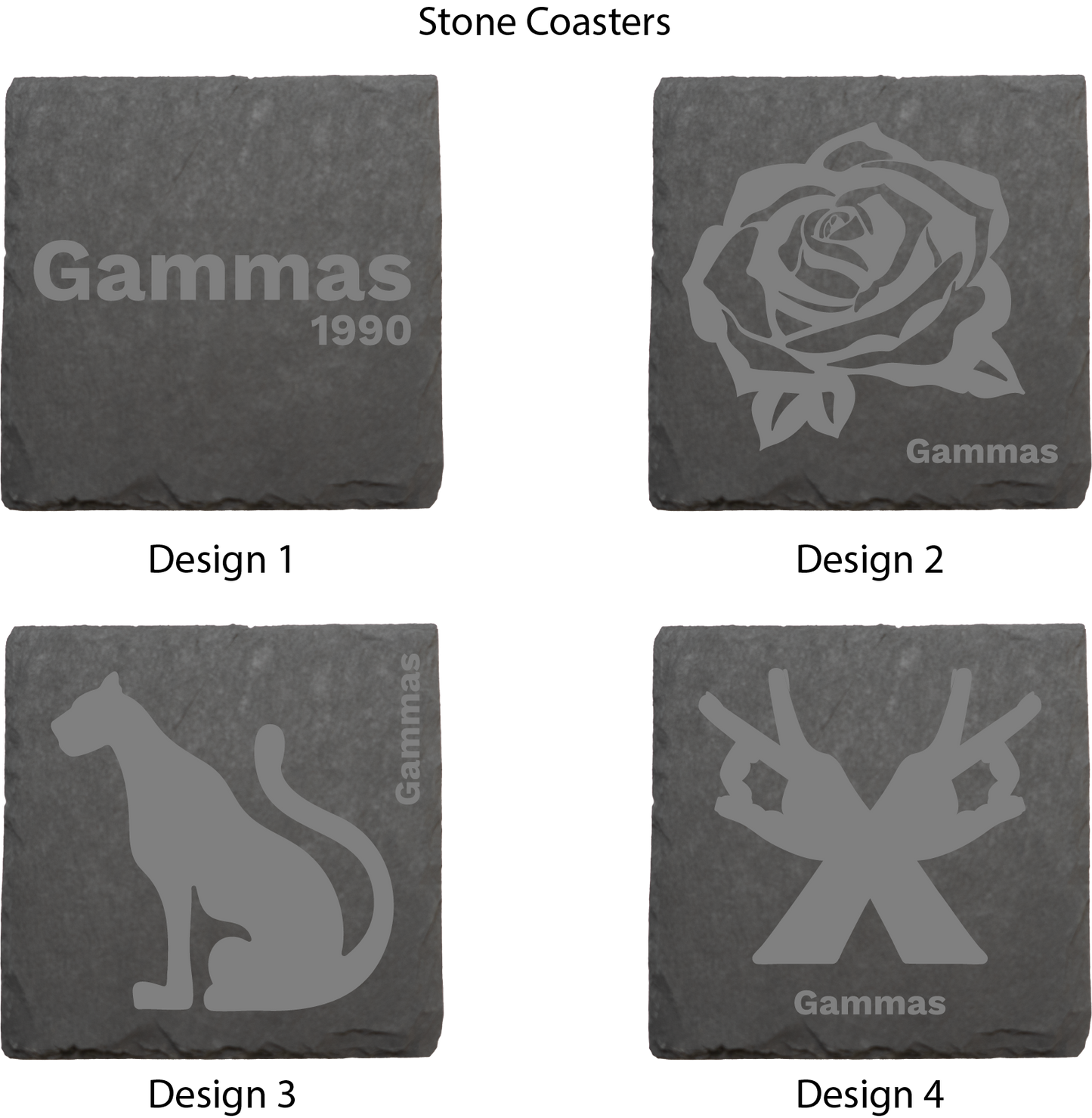 Sigma Lambda Gamma Stone Coasters - 4-Pack