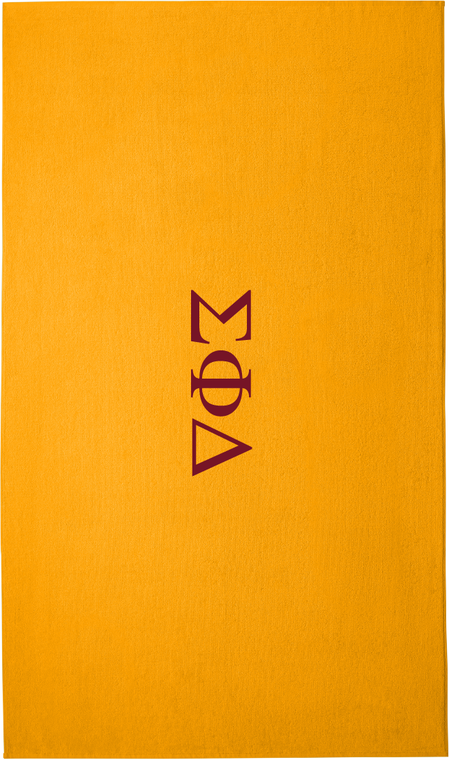 Sigma Phi Delta Lettered Beach Towels
