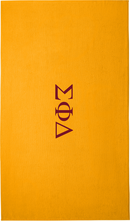 Sigma Phi Delta Lettered Beach Towels