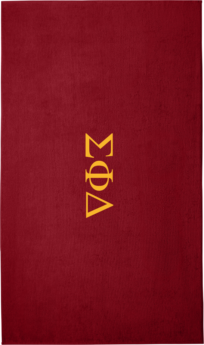 Sigma Phi Delta Lettered Beach Towels
