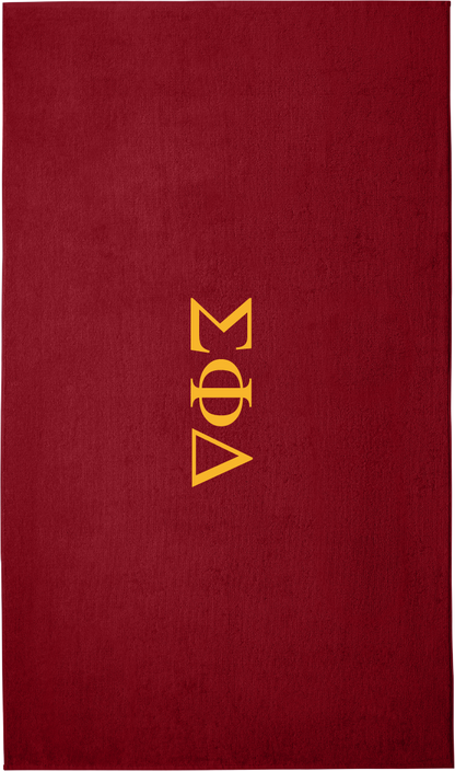 Sigma Phi Delta Lettered Beach Towels