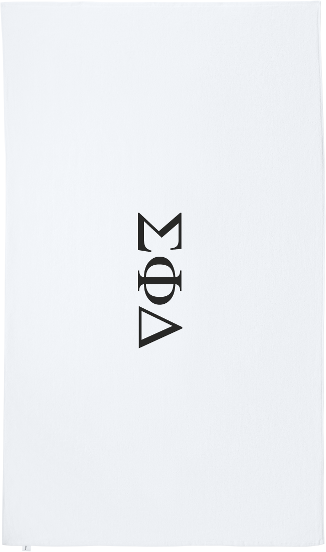 Sigma Phi Delta Lettered Beach Towels