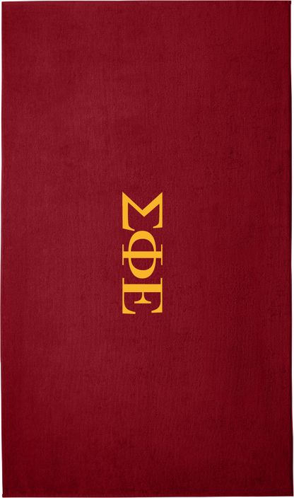 Sigma Phi Epsilon Lettered Beach Towels