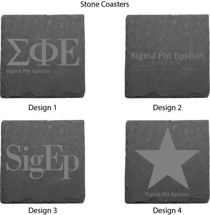 Sigma Phi Epsilon Stone Coasters - 4-Pack