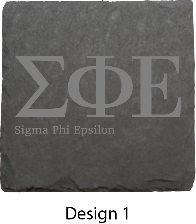 Sigma Phi Epsilon Stone Coasters - 4-Pack