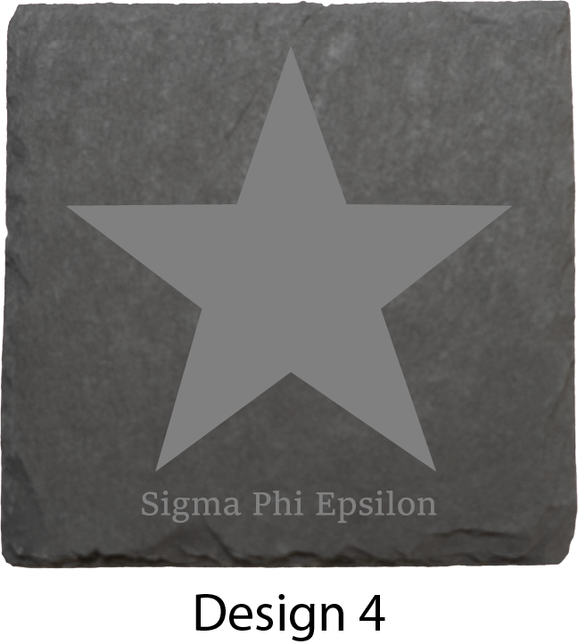 Sigma Phi Epsilon Stone Coasters - 4-Pack