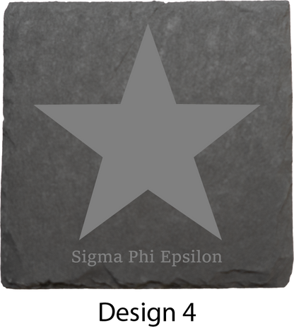 Sigma Phi Epsilon Stone Coasters - 4-Pack