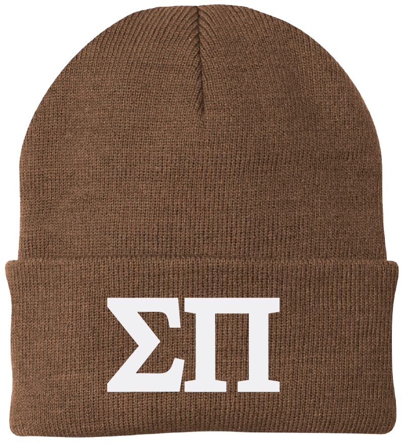 Sigma Pi Lettered Beanies