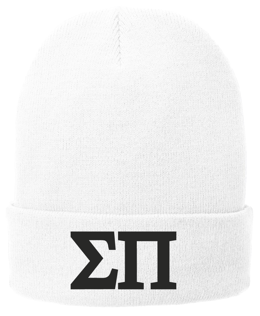 Sigma Pi Lettered Beanies