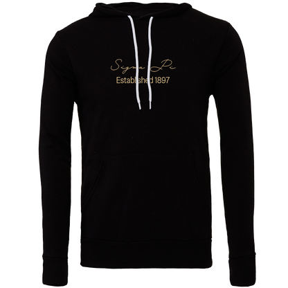Sigma Pi Embroidered Scripted Name Hooded Sweatshirts