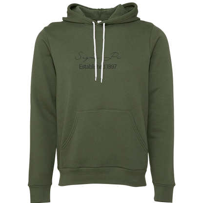 Sigma Pi Embroidered Scripted Name Hooded Sweatshirts
