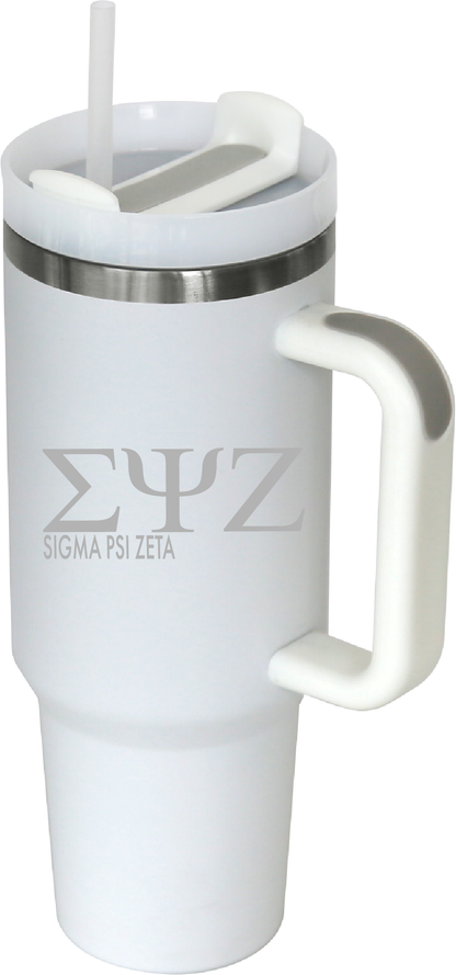 Sigma Psi Zeta Lettered 40oz Tumblers