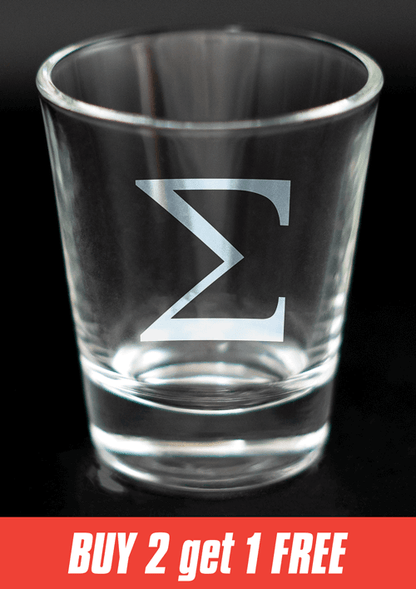 Greek Letter Shot Glasses