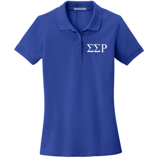 Sigma Sigma Rho Ladies' Embroidered Polo Shirt