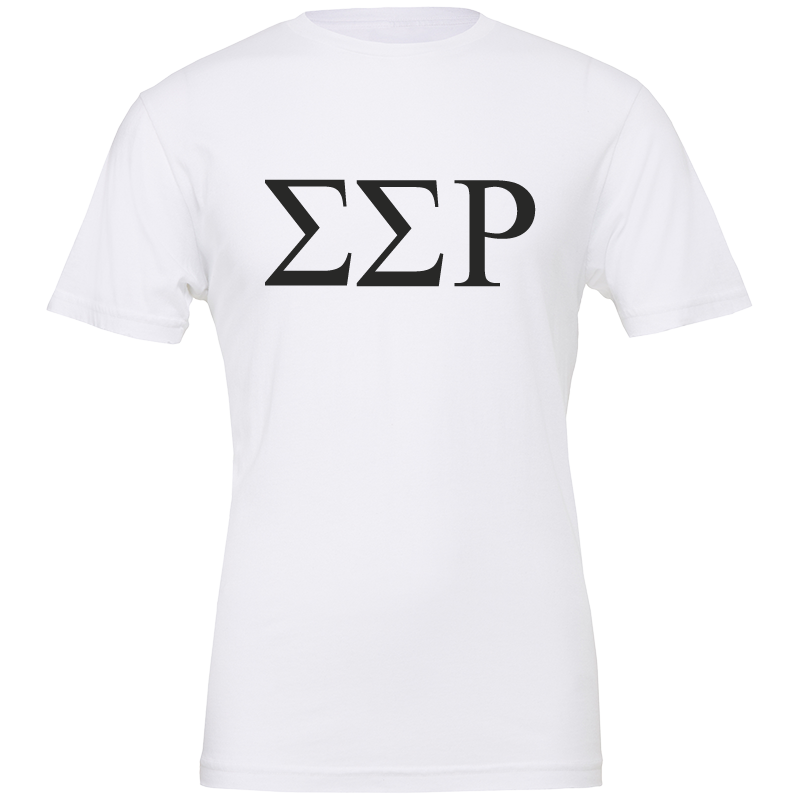 Sigma Sigma Rho Lettered Short Sleeve T-Shirts