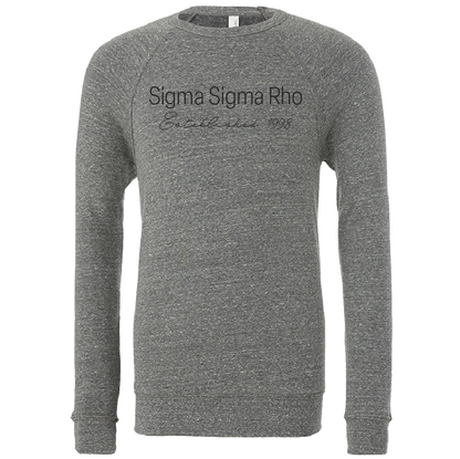 Sigma Sigma Rho Embroidered Printed Name Crewneck Sweatshirts