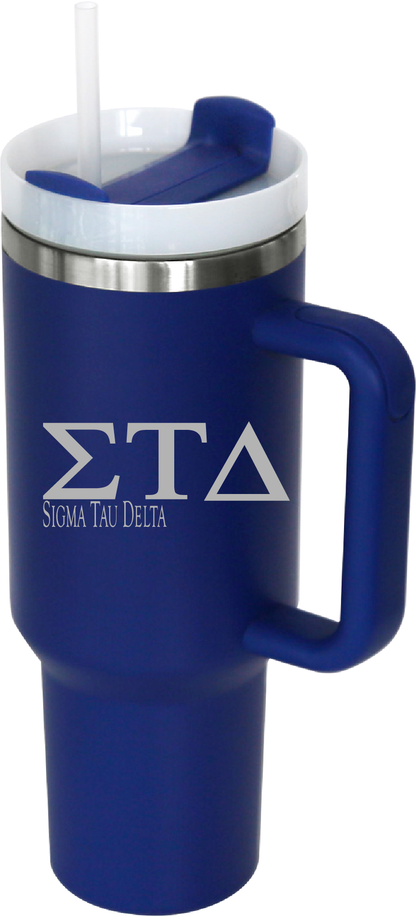 Sigma Tau Delta Lettered 40oz Tumblers