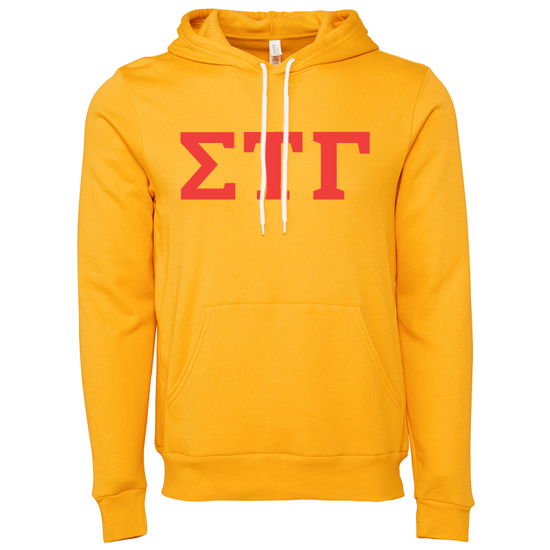 Sigma Tau Gamma Lettered Hooded Sweatshirts