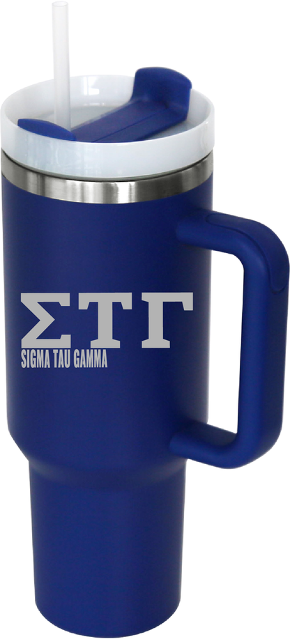 Sigma Tau Gamma Lettered 40oz Tumblers