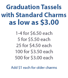 Graduation Tassels with Standard Year Charms