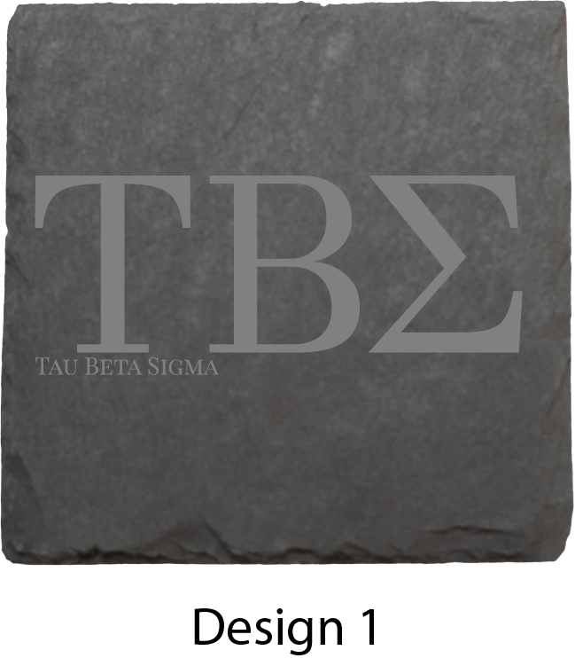 Tau Beta Sigma Stone Coasters - 4-Pack