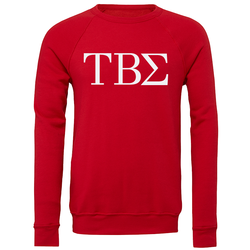 Tau Beta Sigma Lettered Crewneck Sweatshirts