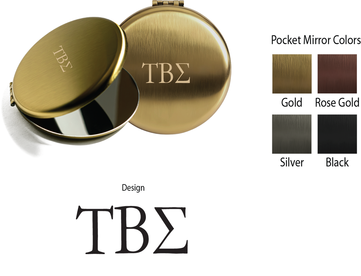 Tau Beta Sigma Lettered Pocket Mirrors
