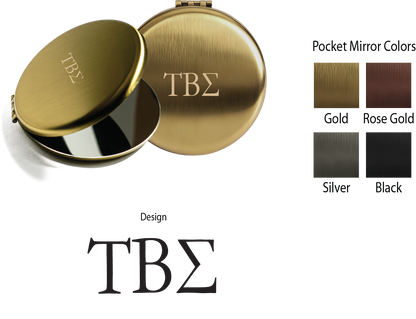 Tau Beta Sigma Lettered Pocket Mirrors