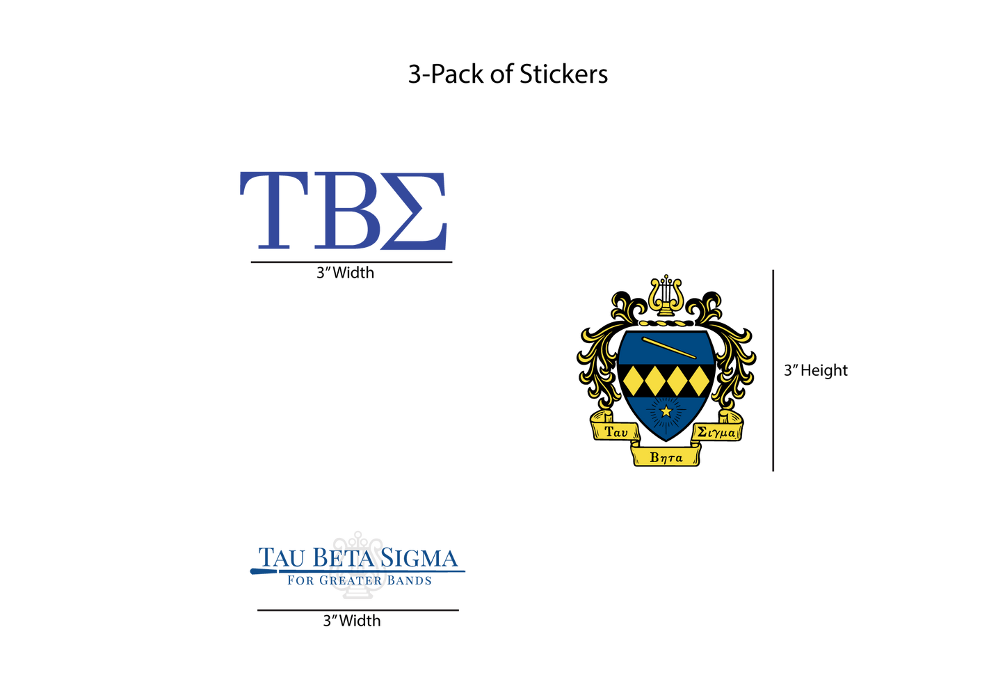 Tau Beta Sigma Stickers