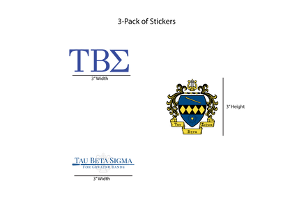 Tau Beta Sigma Stickers