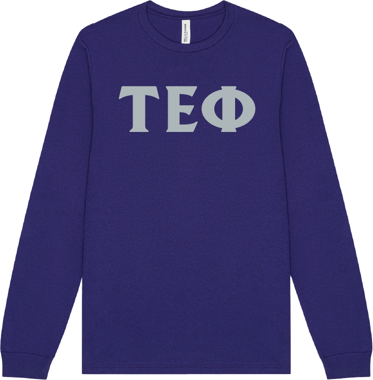 Tau Epsilon Phi Lettered Long Sleeve T-Shirts