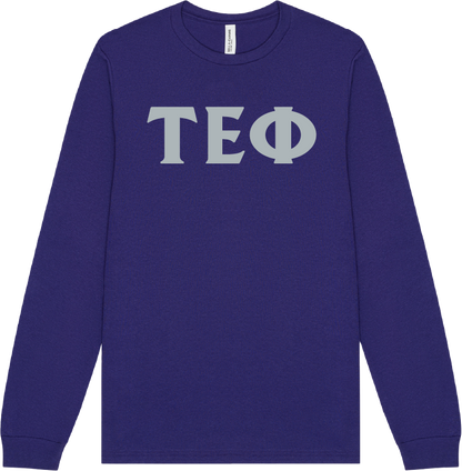 Tau Epsilon Phi Lettered Long Sleeve T-Shirts