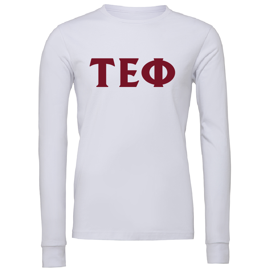 Tau Epsilon Phi Lettered Long Sleeve T-Shirts