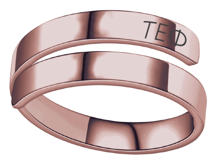 Tau Epsilon Phi Lettered Rings