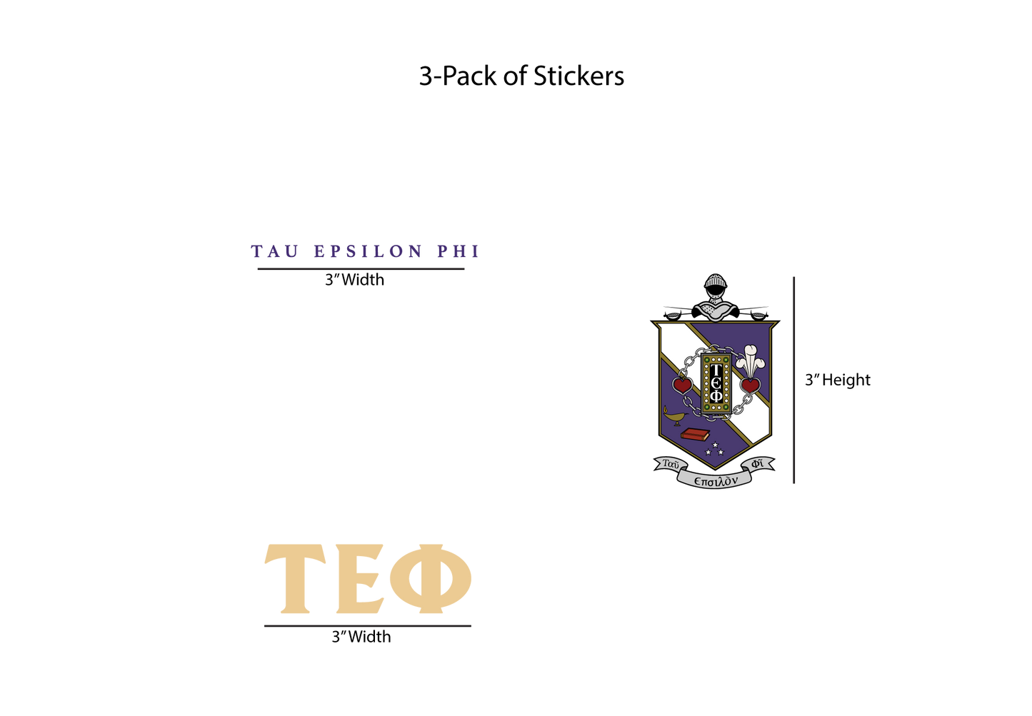 Tau Epsilon Phi Stickers