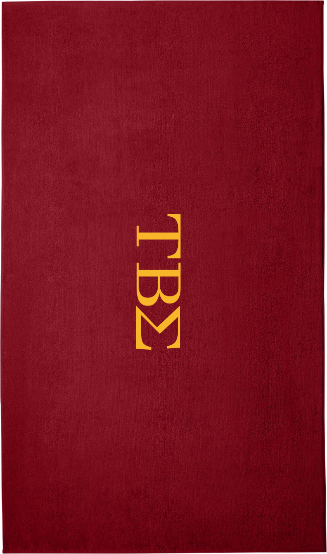 Tau Beta Sigma Lettered Beach Towels