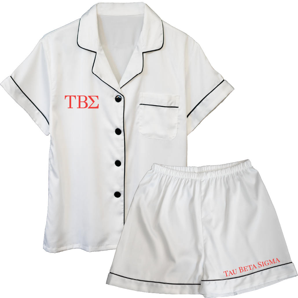 Tau Beta Sigma Embroidered Ladies' Pajama Sets