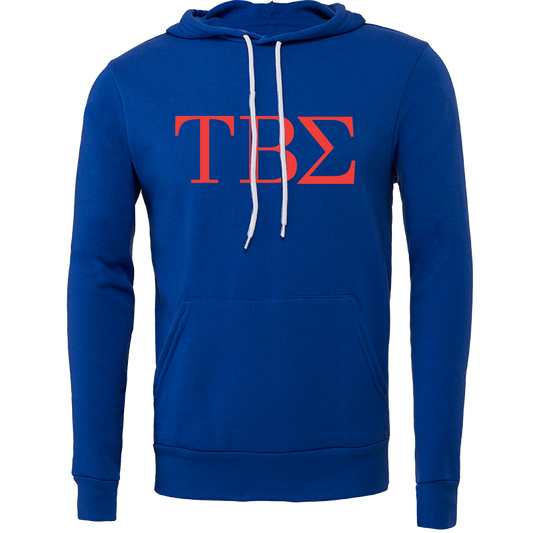 Tau Beta Sigma Embroidered Lettered Hooded Sweatshirts