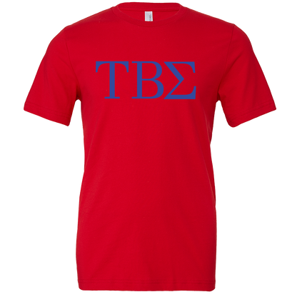 Tau Beta Sigma Lettered Short Sleeve T-Shirts
