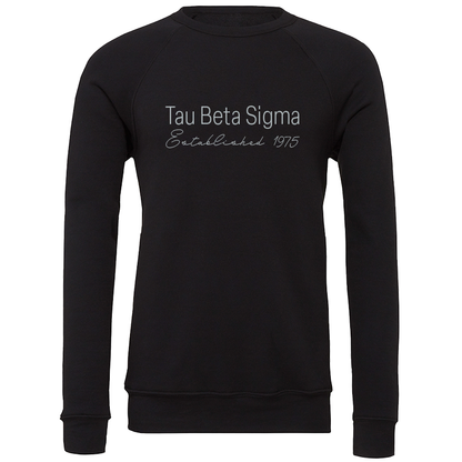 Tau Beta Sigma Embroidered Printed Name Crewneck Sweatshirts