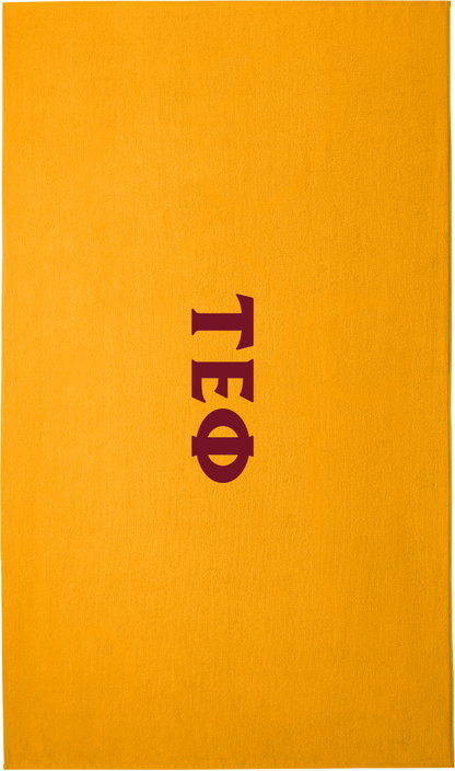 Tau Epsilon Phi Lettered Beach Towels
