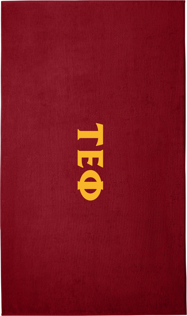 Tau Epsilon Phi Lettered Beach Towels