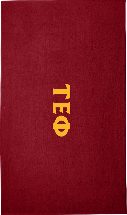 Tau Epsilon Phi Lettered Beach Towels