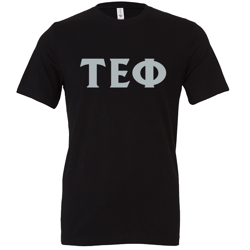 Tau Epsilon Phi Short Lettered Sleeve T-Shirts