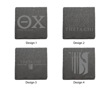 Theta Chi Stone Coasters - 4-Pack