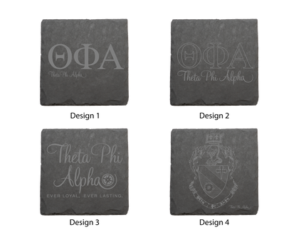 Theta Phi Alpha Stone Coasters - 4-Pack