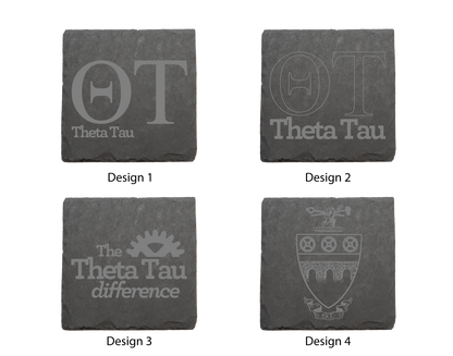Theta Tau Stone Coasters - 4-Pack